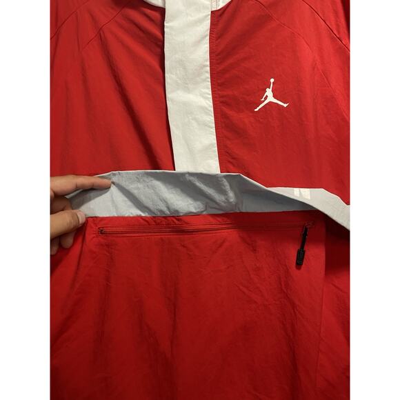 Air Jordan Anorak Wings Parka Insulated Hooded Jacket Red White Black Men’s XXL - Picture 5 of 11
